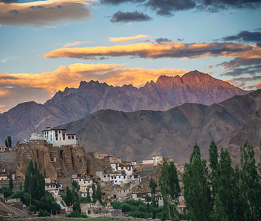 Sundown Touches Lamayuru Monastery